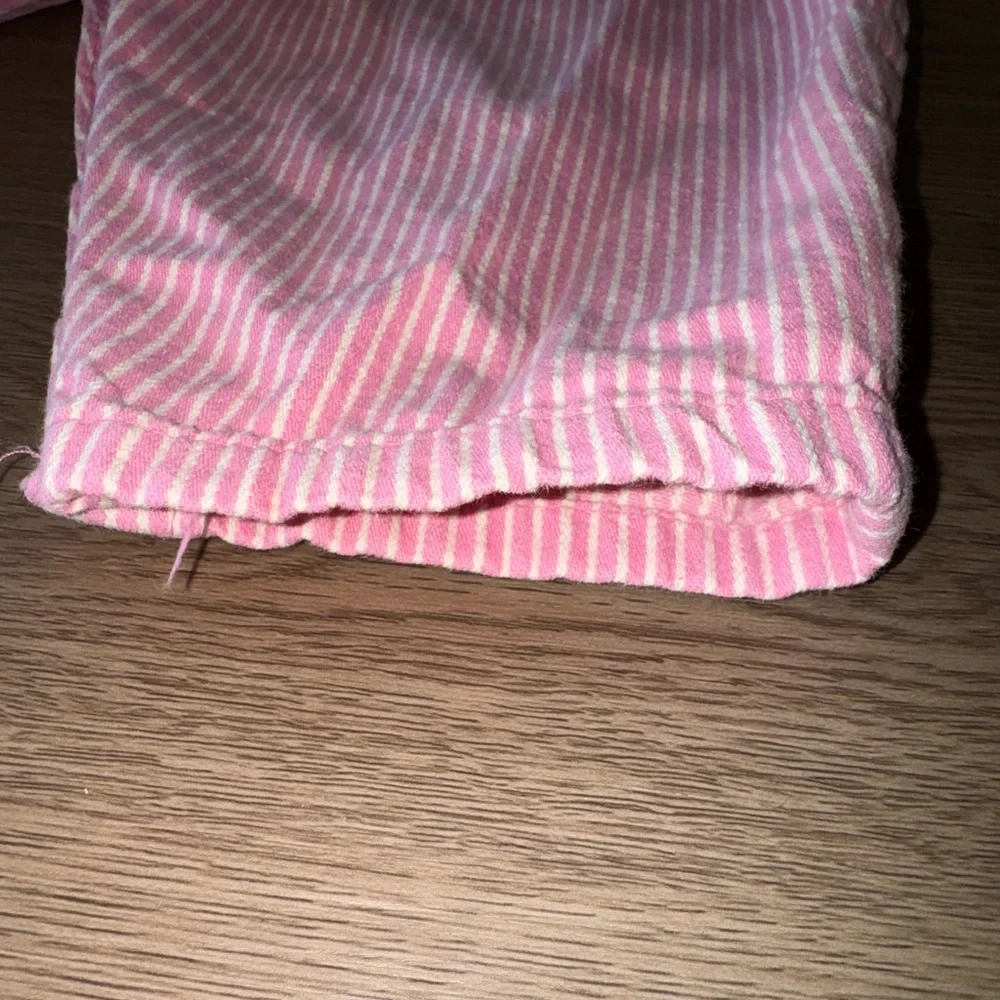 Vintage USA OshKosh B'gosh Pink Striped 100%Cotton Overalls Baby Girl 24 Months